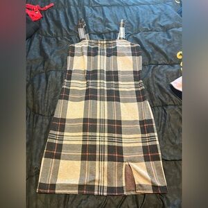 Plaid Sleeveless Dress